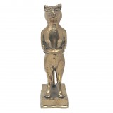 CAT TRAY BRASS GOLD COLORED       - STATUES